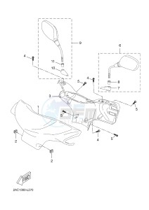 YN50FU NEO'S 4 UBS (2ACH) drawing COWLING 1