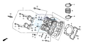 XL1000VA drawing FRONT CYLINDER HEAD