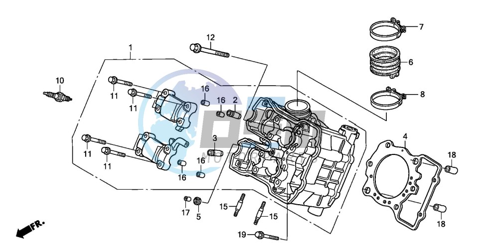 FRONT CYLINDER HEAD