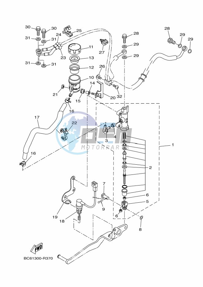 REAR MASTER CYLINDER