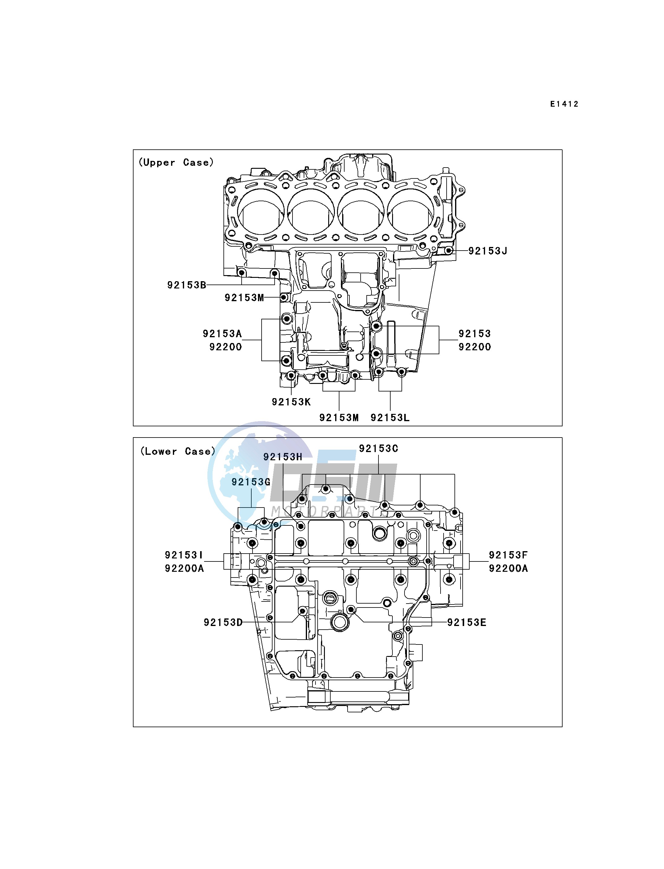 CRANKCASE BOLT PATTERN