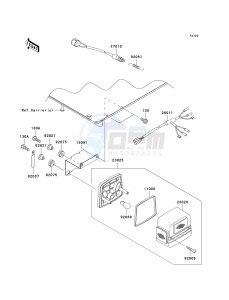 KAF 950 C [MULE 3010 TRANS4X4 DIESEL] (C7F) C7F drawing TAILLIGHT-- S- -