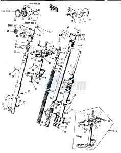 F7 (-A) 175 drawing FRONT FORK