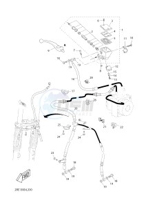 XT660ZA XT660Z ABS TENERE (2BE3 2BE3 2BE3) drawing FRONT MASTER CYLINDER