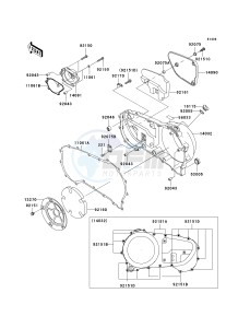 VN 1600 D [VULCAN 1600 NOMAD] (D6F-D8FA) D7FA drawing RIGHT ENGINE COVER-- S- -