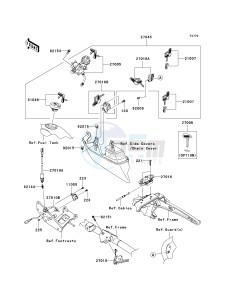 VN 1700 C [VULVAN 1700 NOMAD] (9FA) C9F drawing IGNITION SWITCH_LOCKS_REFLECTORS