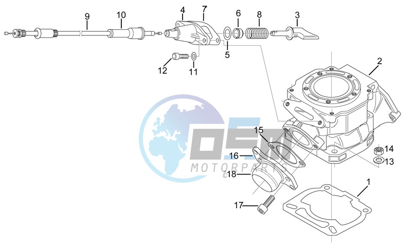 Cylinder - Exhaust valve