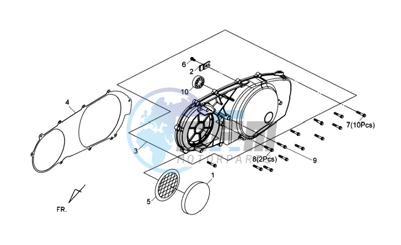 L  CRANK CASE COVER ASSY