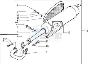 Typhoon 50 X drawing Catalytic silencer