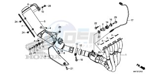 CBR1000S1 2ED - (2ED) drawing EXHAUST MUFFLER