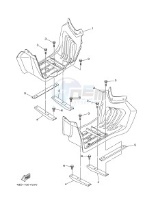 YFM90R (43DD 43DE 43DF 43DD) drawing STAND & FOOTREST