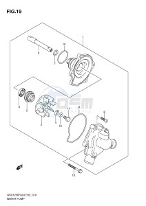 GSX1250FA (E2) drawing WATER PUMP