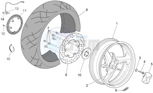 Norge 1200 IE 1200 drawing Rear wheel