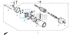 CBR900RR FIRE BLADE drawing STARTING MOTOR