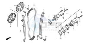 TRX450ER drawing CAM CHAIN/TENSIONER