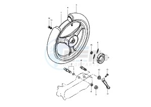 YH WHY 50 drawing REAR WHEEL