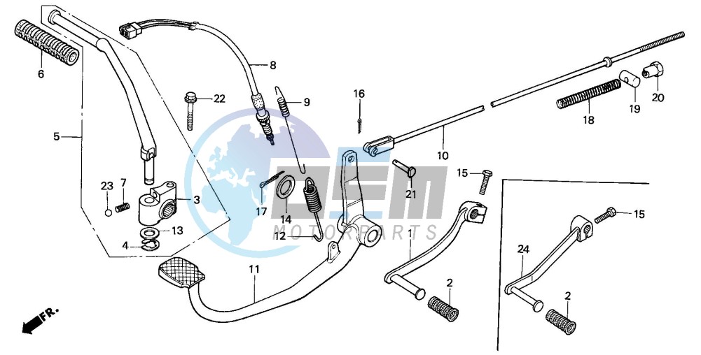 PEDAL/KICK STARTER ARM