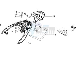 Beverly 250 ie Sport e3 drawing Rear luggage rack