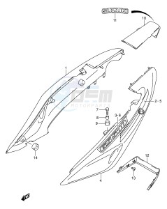 GS500 (E2) drawing FRAME COVER (MODEL K1)