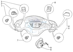 X9 125 Evolution drawing Electrical device-electric horn