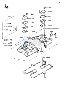 ZG 1200 B [VOYAGER XII] (B6-B9) [VOYAGER XII] drawing CYLINDER HEAD COVER