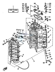 250AETO drawing CYLINDER--CRANKCASE-1