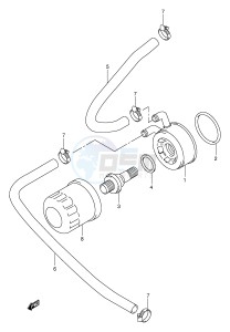 TL1000R (E2) drawing OIL COOLER