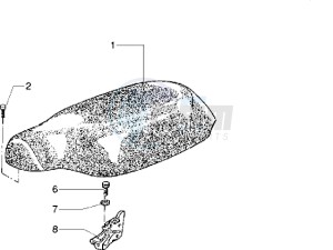 Typhoon 125 drawing Saddle - Rear carrier