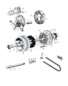 H1 C [MACH III] (-C) 500 [MACH III] drawing REAR HUB_BRAKE_CHAIN -- 69-72 H1_A_B_C- -