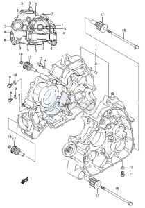 LT-A500X drawing CRANKCASE