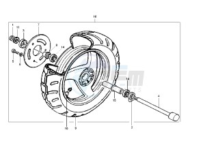 Runner VX-VXR 125-200 125 drawing Front wheel