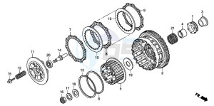 CBF600S drawing CLUTCH (CBF600S8/SA8/N8/NA8)