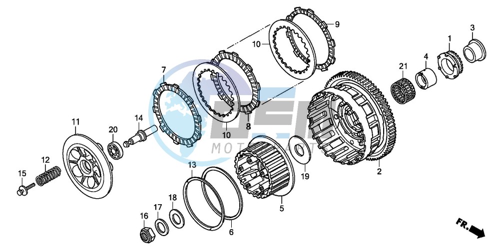 CLUTCH (CBF600S8/SA8/N8/NA8)