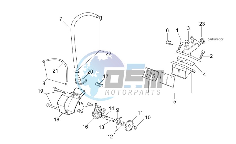 Oil pump - Manifold