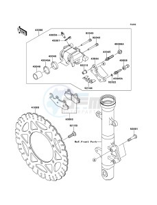 NINJA 250R EX250KBF GB XX (EU ME A(FRICA) drawing Front Brake