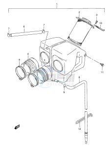 GS500E (E2) drawing AIR CLEANER