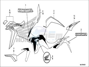 CRF1000DH 2ED - (2ED) drawing MARK/EMBLEM (TRICOLOR)