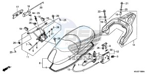 FES125AC drawing SEAT/REAR CARRIER