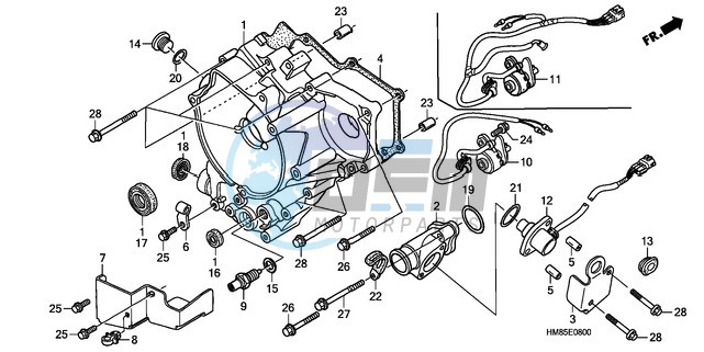 REAR CRANKCASE COVER