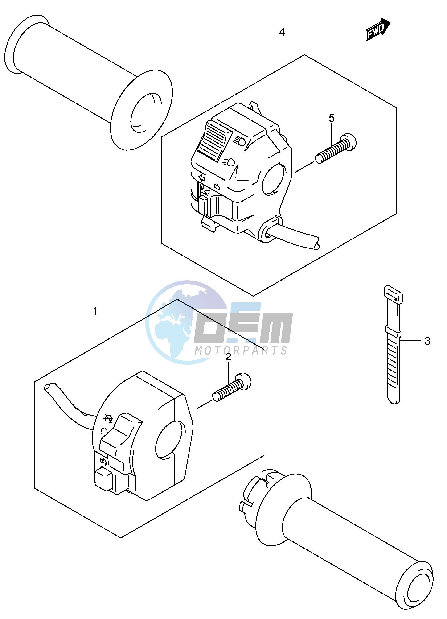 HANDLE SWITCH (DR-Z400EY EK1 EK2 EK3 EK4 E24)