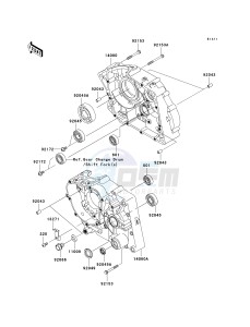 KLX 140 B (KLX140L MONSTER ENERGY) (B8F-B9FA) B9FA drawing CRANKCASE