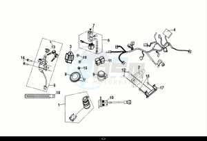 SYMPHONY ST 125 LC (XL12WW-EU) (E5) (M1) drawing WIRE HARNESS