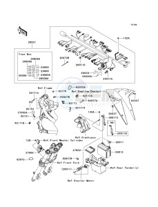 EX 650 A [NINJA 650R] (A6F-A8F) A8F drawing CHASSIS ELECTRICAL EQUIPMENT