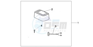 GL1800A SI - (SI) drawing TRUNK INNER LAMP