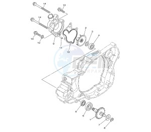 YZ LC 250 drawing WATER PUMP