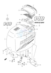 DF 140 drawing Engine Cover (2010 & Newer)