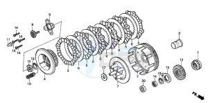 XR250R drawing CLUTCH