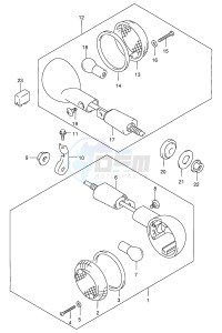 GZ250 (E1) drawing TURN SIGNAL LAMP