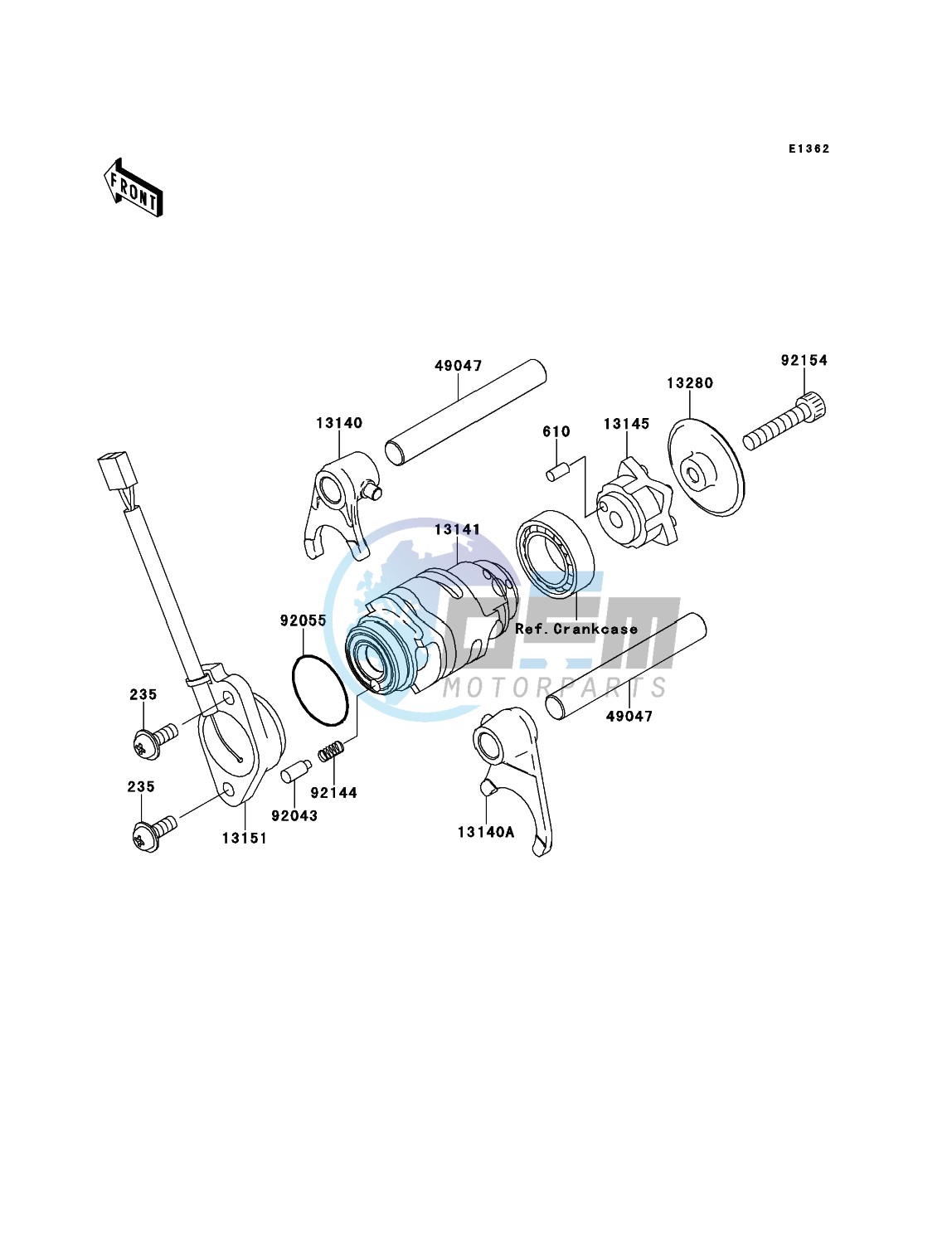 Gear Change Drum/Shift Fork(s)