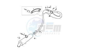 SENDA SM X TREM - 50 CC X TREM EU2 drawing EXHAUST